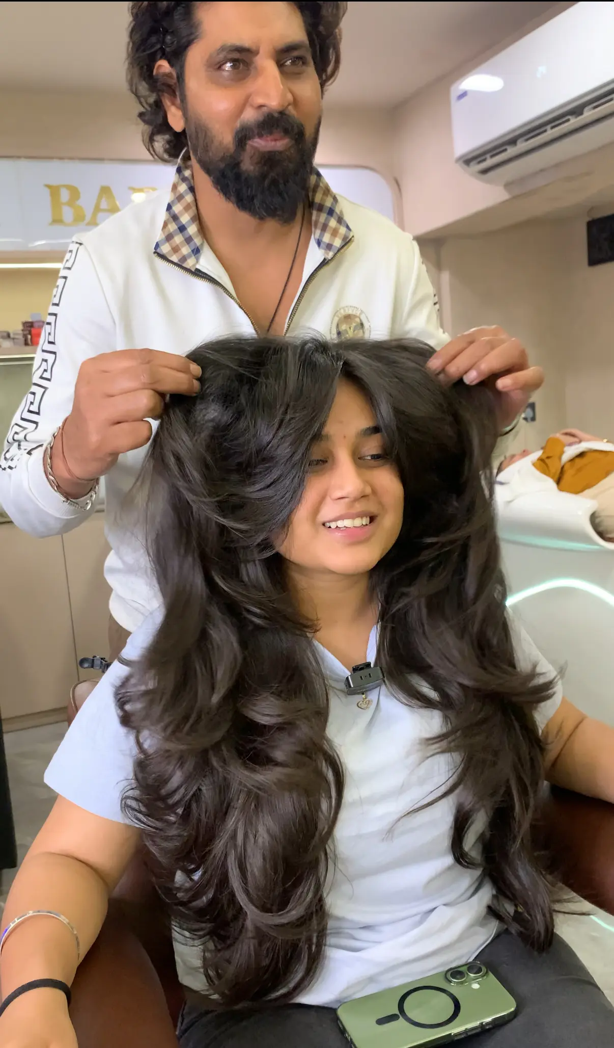 Hair services station at Rush Salon in Surat