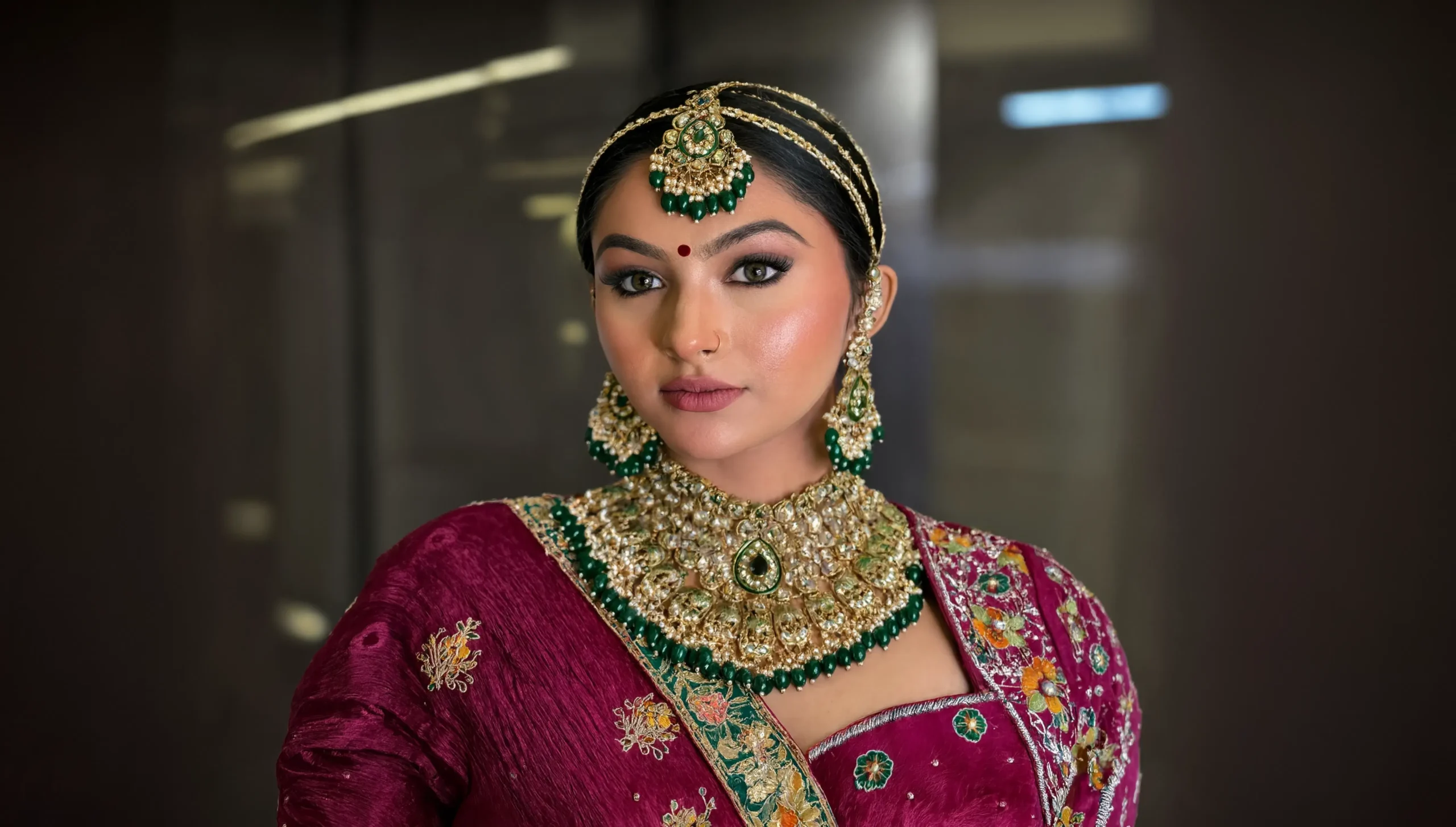 Makeup vanity at Rush Salon in Surat